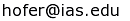 Helmut Hofer email address